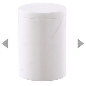 White Marble Canister